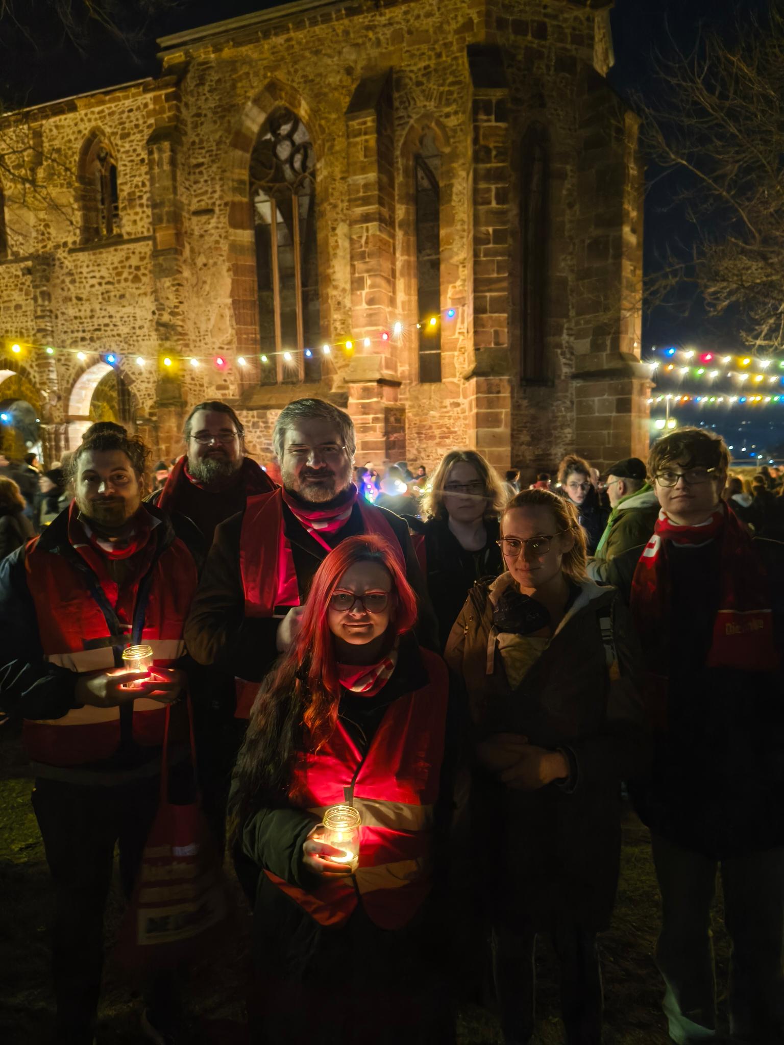 Lichtermeer für Demokratie und Menschenrechte